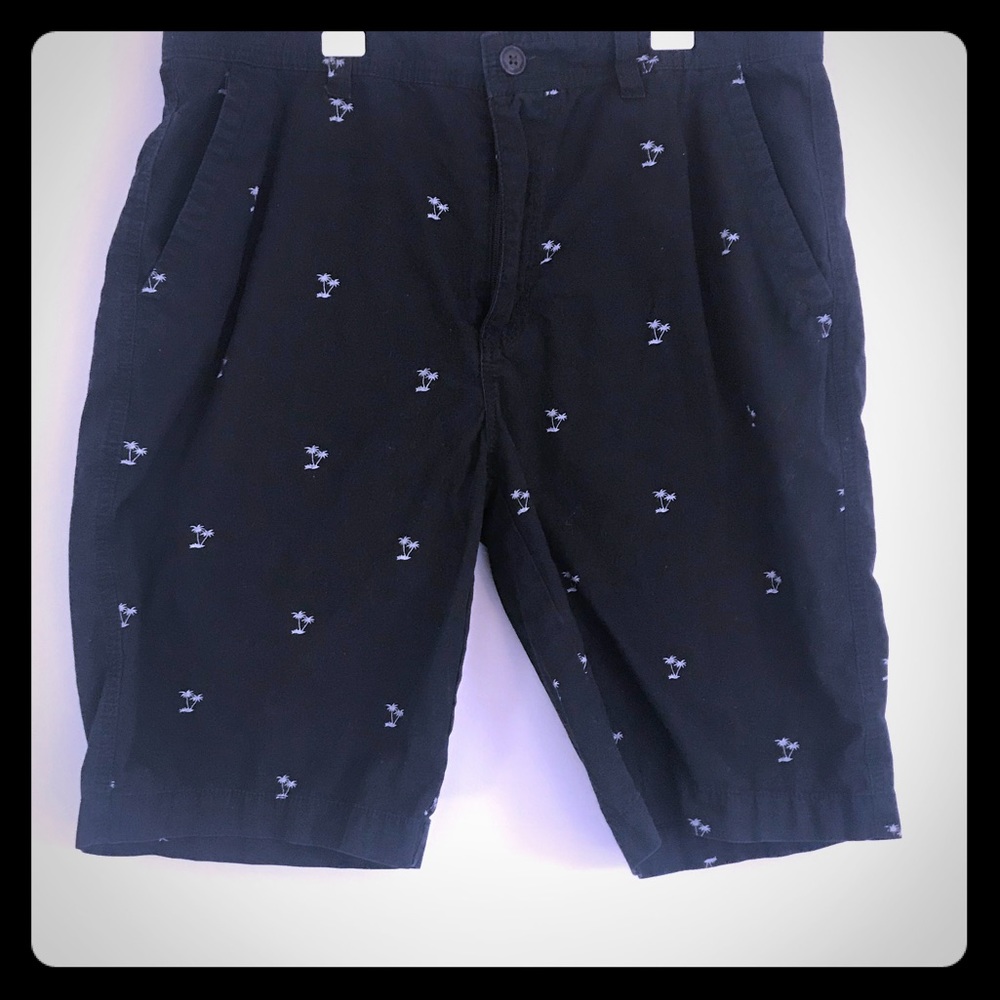 Division 55 Navy Palm Tree Print Shorts 34